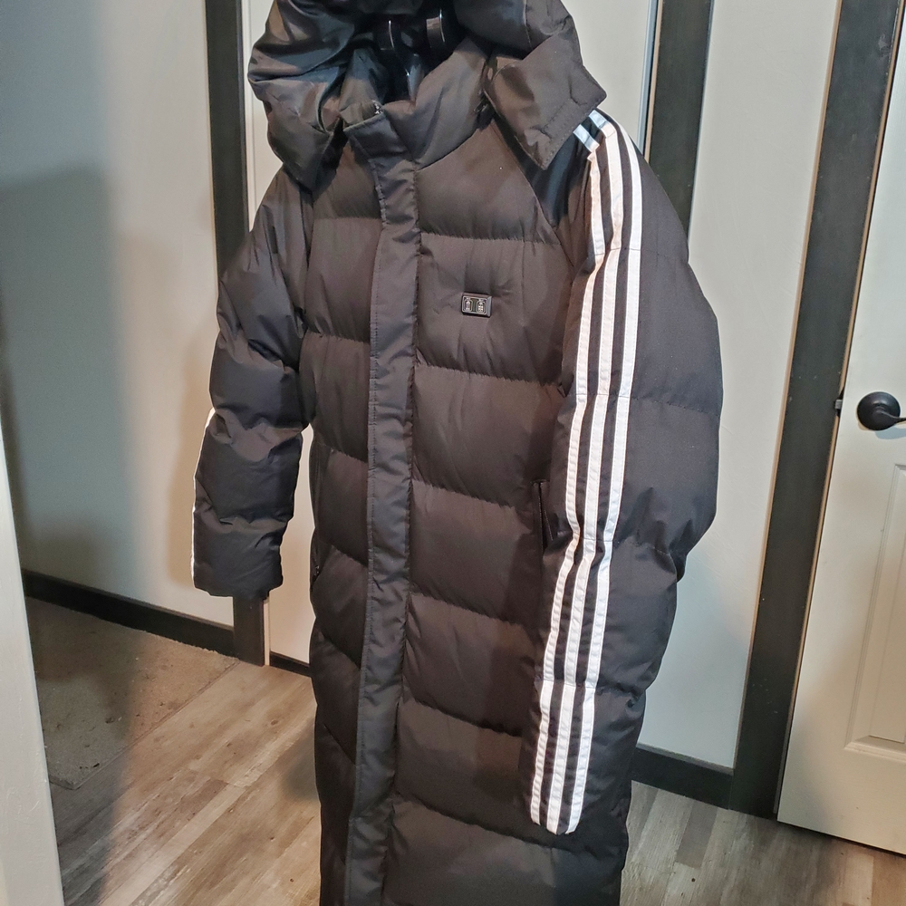 NEW Womens Heated Black Puffer Coat 100% Poly Fiber Fill With Battery Pack SZ S - Picture 8 of 14